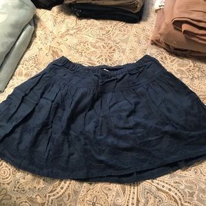 Navy mini skirt